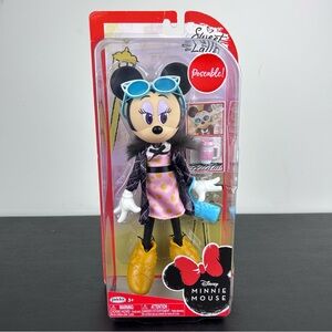 Disney Minnie Mouse Sweet Latte Poseable Doll 9-Inch Fashion Toy